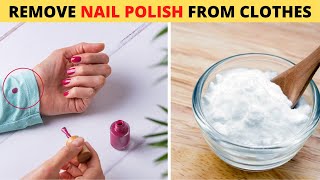 How to Remove Nail Polish from Clothes, Jeans & Fabric With Acetone