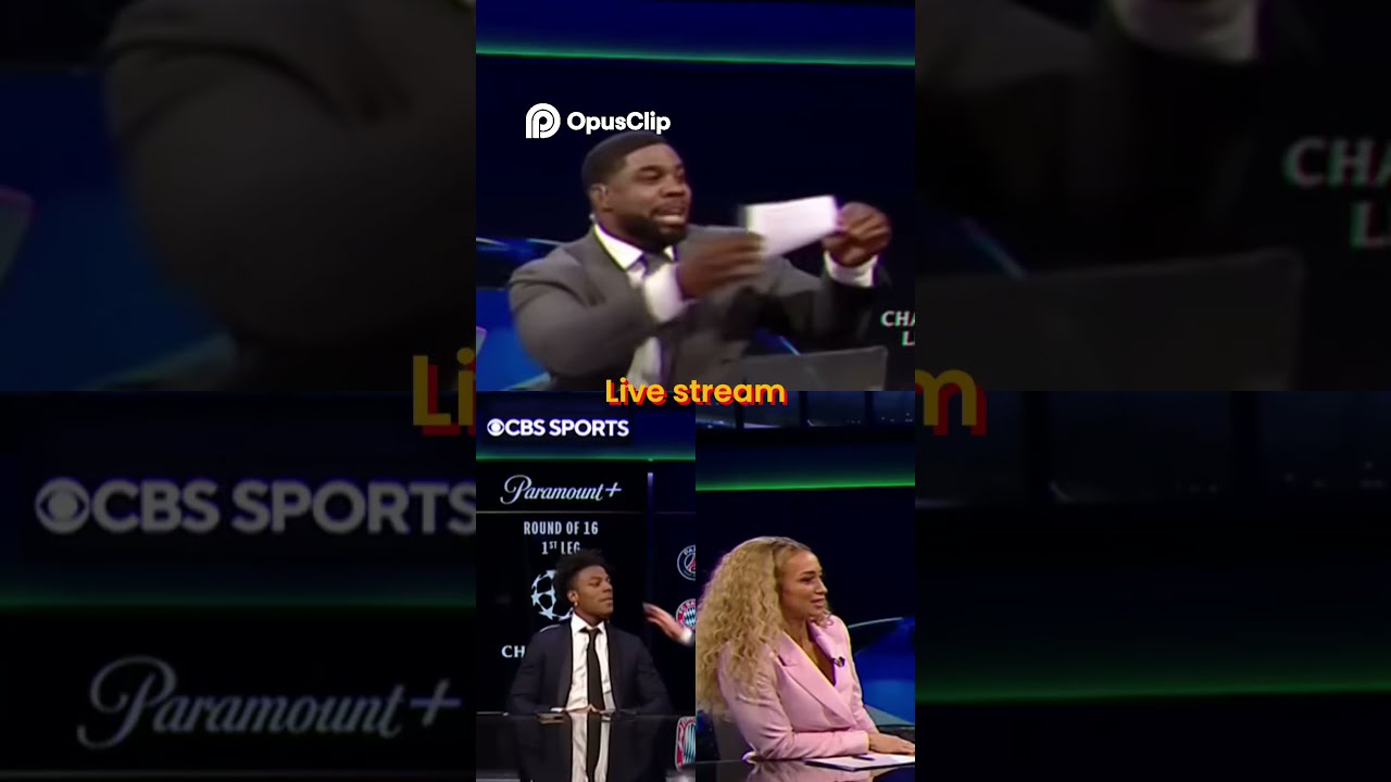 IShowSpeed Joins Kate Scott Thierry Henry Jamie Carragher And Micah Richards On UCL Today 