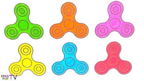 Multiple Fidget Spinner Learn Colors, How To Draw, Coloring Pages And Drawing For Kids Learning