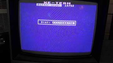 Connect an Atari 800XL to a dial-up BBS in 2014! XM301 300 baud modem XE TERM LORD