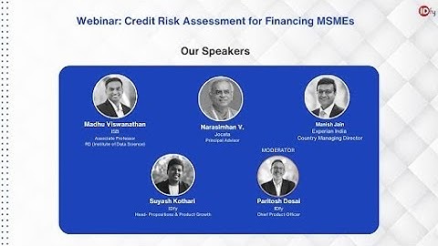Credit Risk Assessment for Financing MSMEs