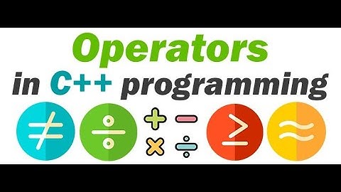 operators in C/C++ or java || what is operators | types of operators || programming | @BCAboy_akash