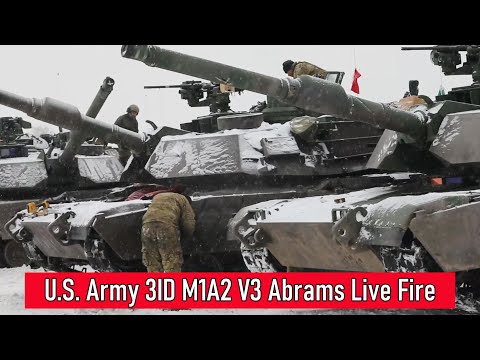 U.S. Army 3ID Tank Crews train hard in Lithuanian Freeze