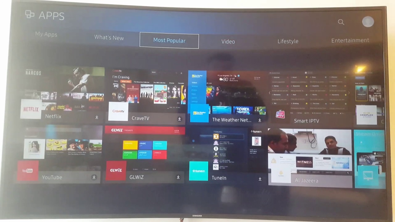 How to install apps on Samsung Smart TV 2016 YouTube