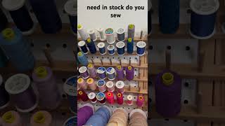 A limited color palette helps me keep all the thread colors I need in stock #sewingthreads