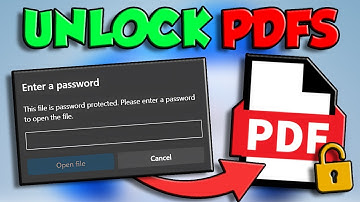 How To Remove Password From PDF File! (FAST) - How To Unlock PDF File Without Password