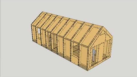 Birch Plywood Frame — The Structure of Our Eco Barn House