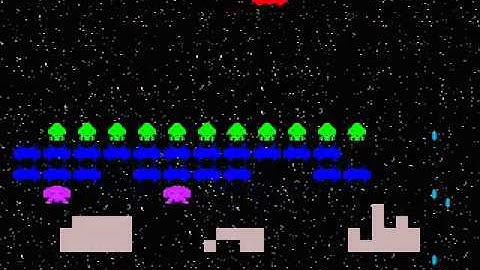 Space Invaders clone on DuinoCube - Screen Capture