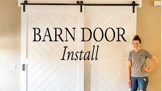 Installing barn doors using my WORX switchdriver! #worx #worxtools #barndoors #barndoorinstall