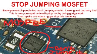 STOP JUMPING MOSFET - Asus no power