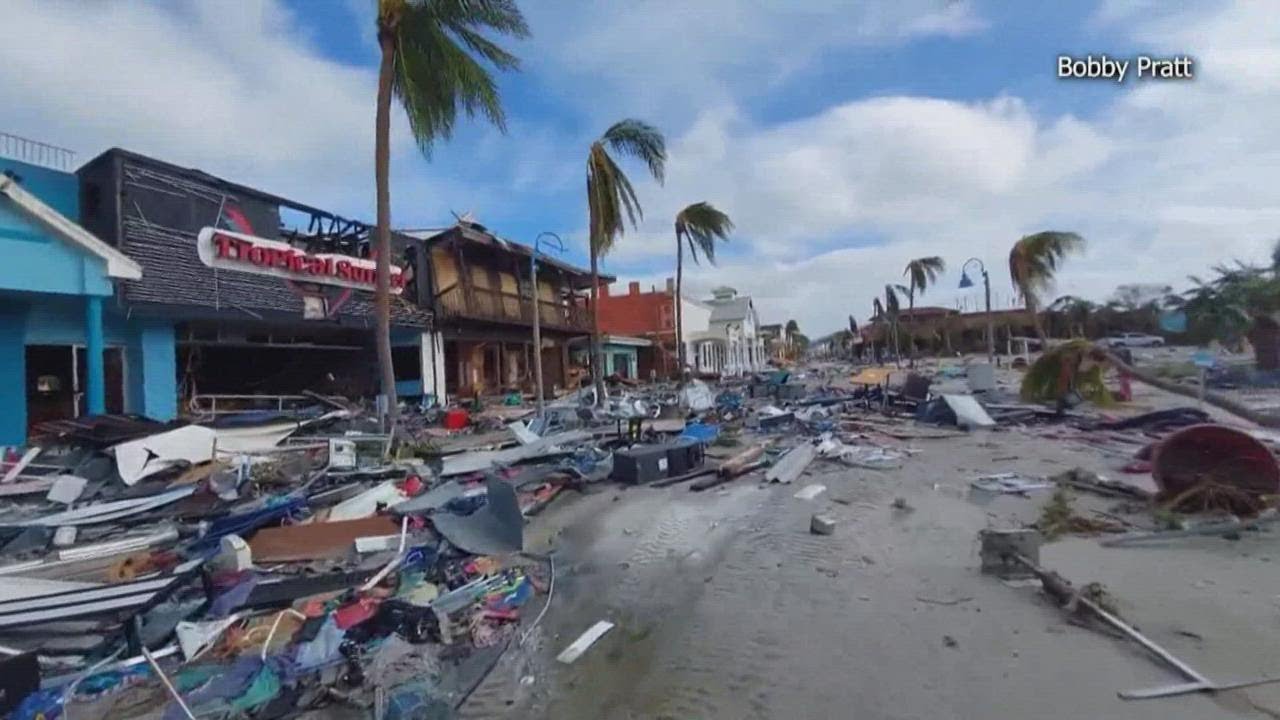 Hurricane Ian leaves trail of destruction - YouTube