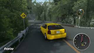 (Wheel) World Record Pace With New Car VT9 (EK9) on Futatabi DH! Touge Shakai Early Access Gameplay screenshot 5