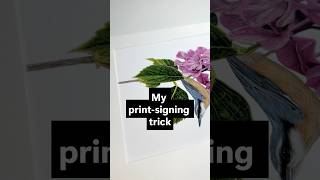 Why I Use a Mount to Sign My Art Prints