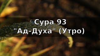 Коран: Сура 93  