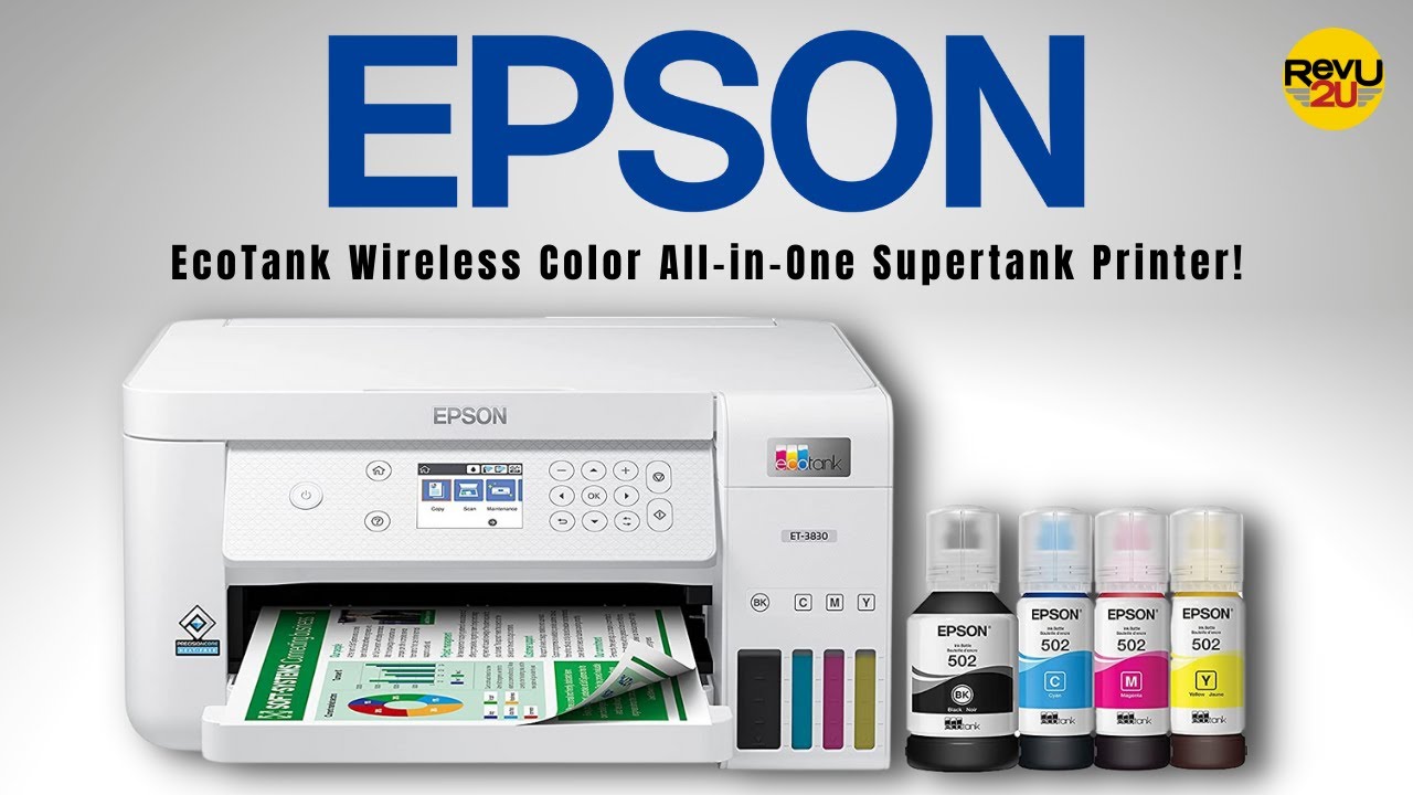 Goodbye Cartridges 👋 Epson EcoTank ET3830 Wireless Color AllinOne