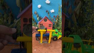 Mini Tractor Builds a Cement Pillar! 🚜🏗️ | Satisfying Mini Construction
