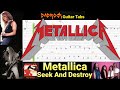 Seek and destroy  metallica  guitar  bass tabs lesson