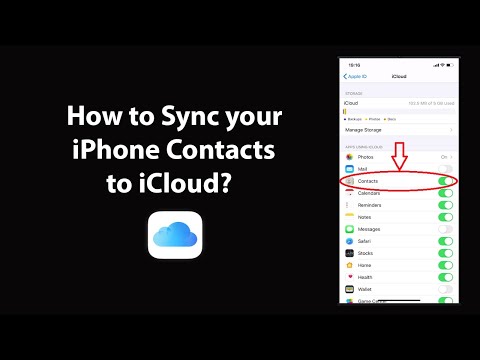 How to Sync your iPhone Contacts to iCloud?