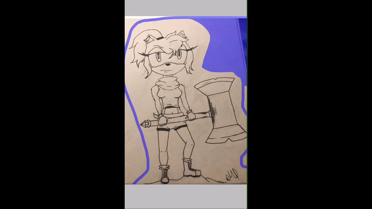 Redrawing my oc - YouTube