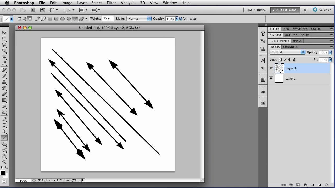 The Line Tool - Photoshop Tutorial