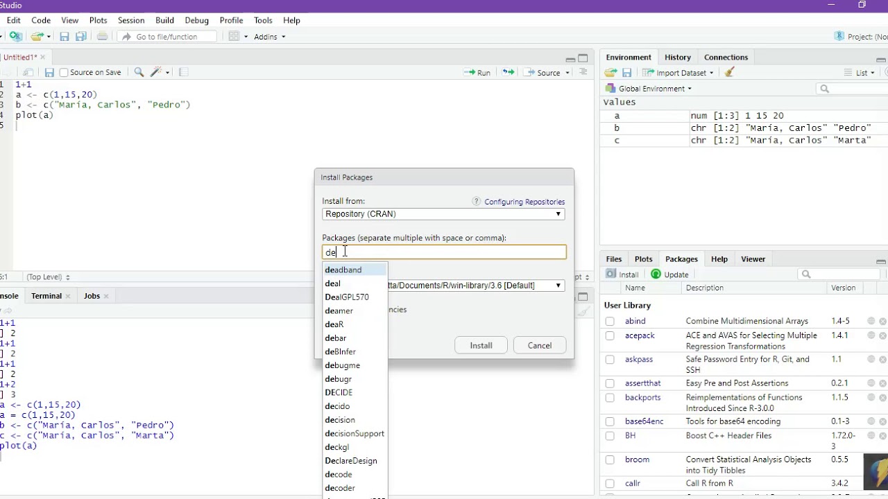 INSTALACI N R Y RSTUDIO INSTALACI N DE LIBRER AS YouTube Instalaci n r y rstudio instalaci n de librer as youtube
