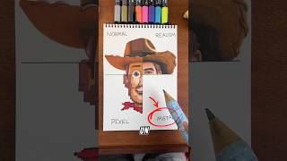 Dibujando a WOODY pero estilo METAL 😱 #dibujos #drawing #toystory