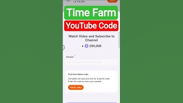 Time Farm YouTube Video Code I Time Farm Today YouTube code I Time Farm YouTube Code #timefarm