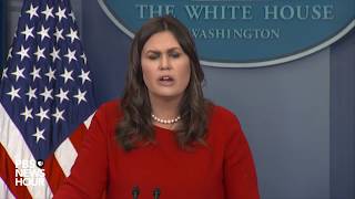 WATCH: Sarah Sanders holds White House news briefing