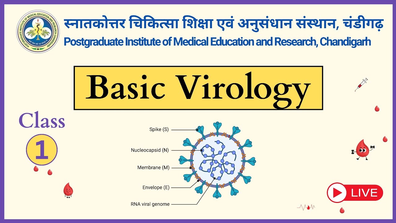 Class 1- Basic Virology  | PGI Chandigarh | KGMU | DMER | In Hindi