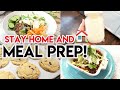 🏠 STAY AT HOME AND MEAL PREP #WITHME 🍽 COOK ONCE EAT ALL WEEK! 🥗 HEALTHY + BUDGET MEAL PREP