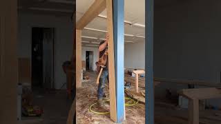 White Oak wraps for these ugly dimensional beams! #woodworking Information