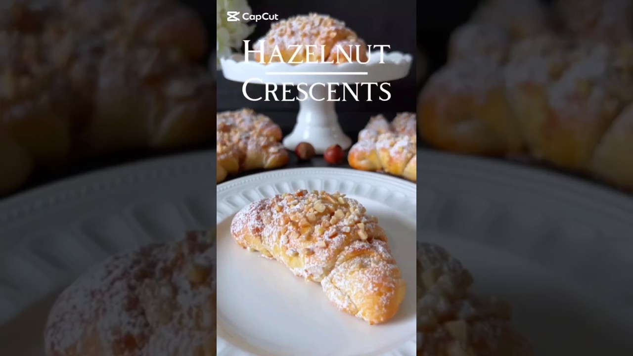 Hazelnut Crescents – Buttery, Flaky, Perfect for Breakfast or Dessert! 