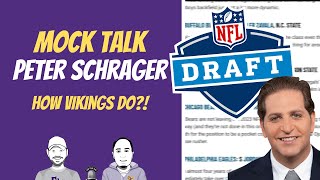 NFL MOCK TALK! Peter Schrager Drops Latest Mock Draft - How the Vikings Do!