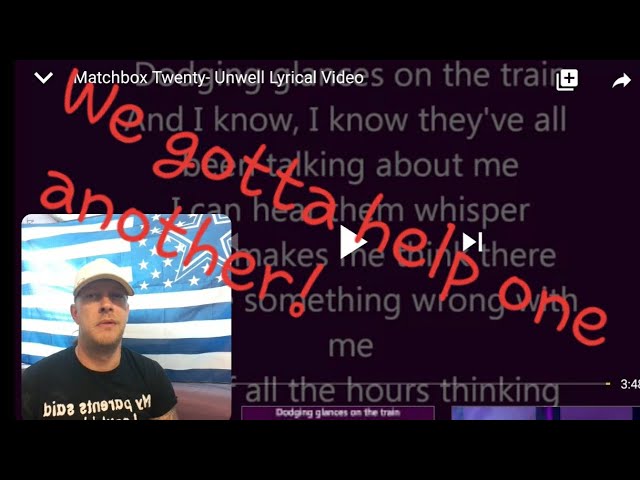 #matchboxtwenty #unwell #mentalillness  Unwell: Matchbox Twenty(revisited reaction)