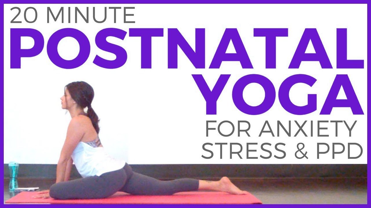 ⁣Postnatal Yoga for Stress, Anxiety, Tension & PPD (20 minute Yoga) Postpartum Yoga | Sarah Beth 