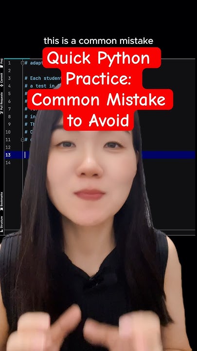 Quick Python Practice: a common mistake to avoid #python #computing # ...