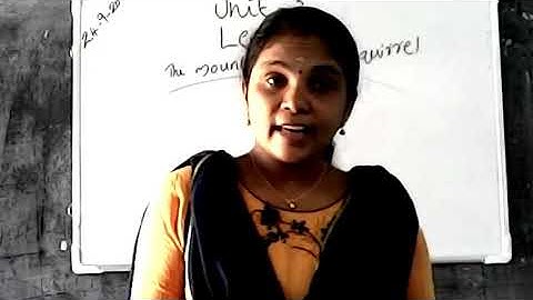 STD : VI || ENGLISH || UNIT - 3 || LESSON 1 || THE MOUNTAIN AND THE SQUIRREL || by DIVYA N.K.