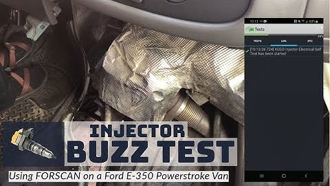How to Buzz Test 7.3 Powerstroke Fuel Injectors using FORSCAN