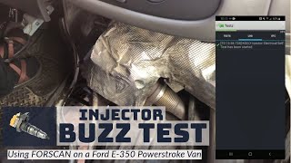 How to Buzz Test 7.3 Powerstroke Fuel Injectors using FORSCAN screenshot 2