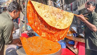 Lahori Katlama | Deep Fried Desi Pizza Recipe | Desi Pizza Recipe | Lahore Street Food Pakistan