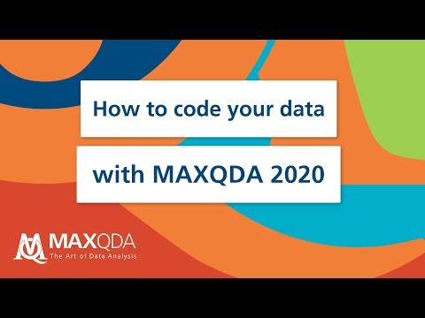 How to code your data with MAXQDA 2020