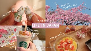 [Weekend Vlog] Enjoy early spring | Tokyo Vibes | Home-cooking for Hinamatsuri 🎎💕