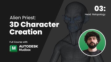 Alien Priest: 3D Character Creation – Part 3: Head Retopology