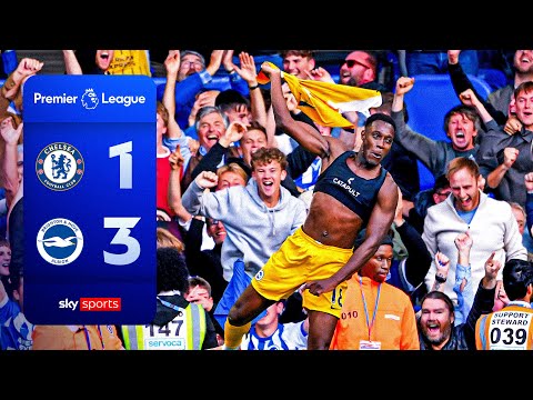 Welbeck double helps Seagulls sink 10-man Blues | Chelsea 1-3 Brighton | Premier League Highlights
