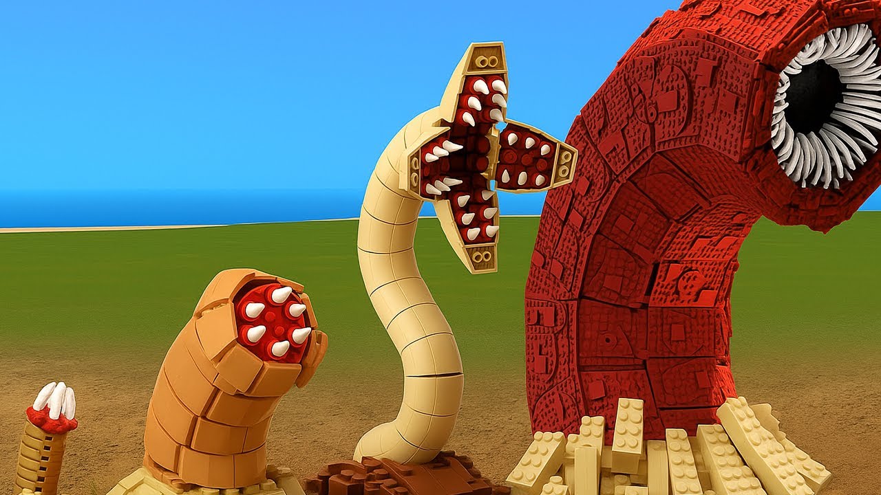 LEGO Evolution: Death Sandworm Awakens in the Giant Dune! Bricks Build