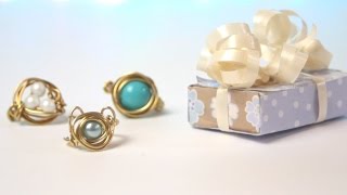 DIY: Bird's Nest Wire Jewelery Ring & Necklace | Gift Ideas
