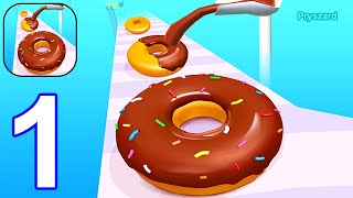 Donut Stack: Donut Maker Games - Gameplay Walkthrough Part 1 Level 1-5 (iOS, Android) screenshot 4