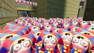ALL Trying To Escape The Pomni Nextbot Gmod Horde!!