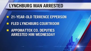 Man captured who fled Lynchburg sentencing