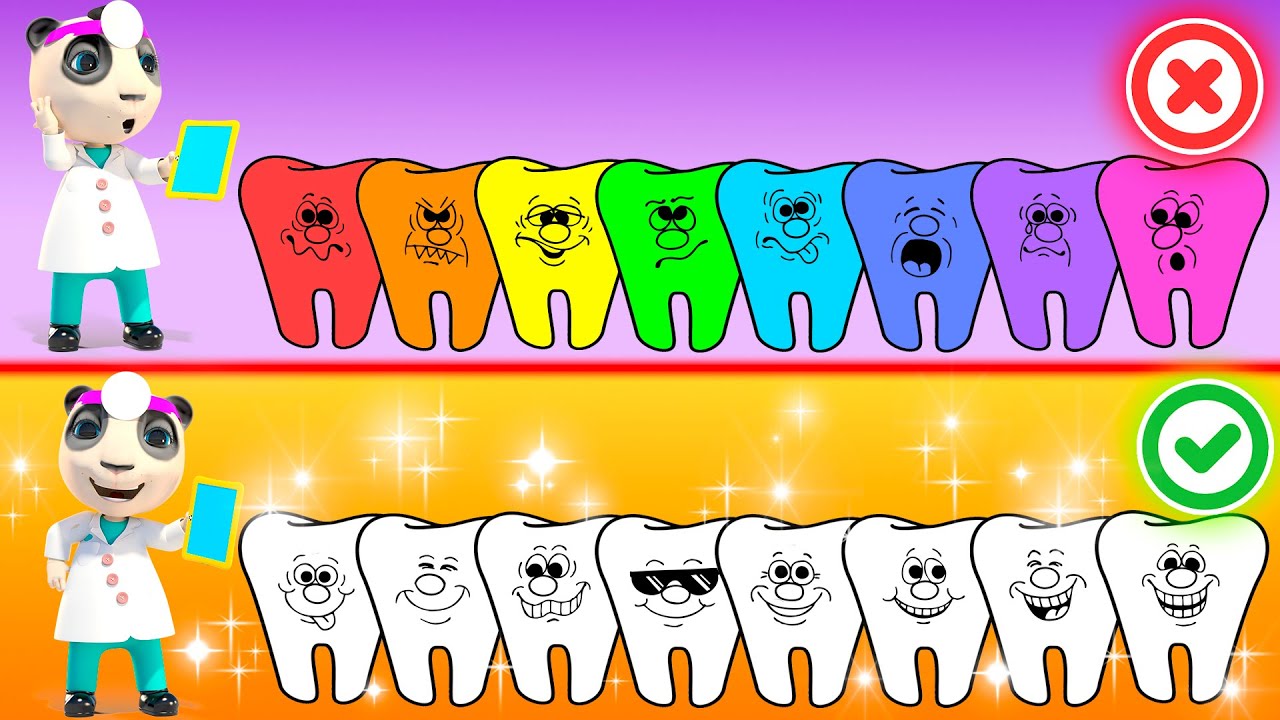 ⁣Il Dottor Panda Salva I Denti | Cartone Animato per i bambini | Dolly e Amici